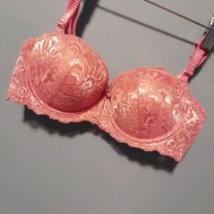 Deep rose +2cup size bra